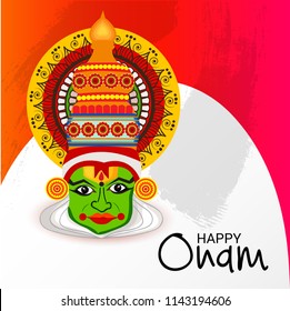 South Indian Festival Onam Wishes Background Stock Vector (Royalty Free ...