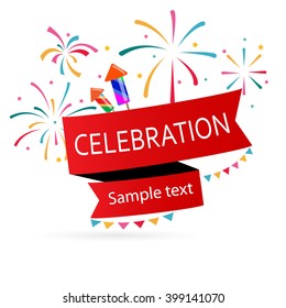 Vector illustration of the celebration design