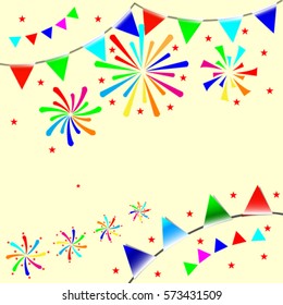 Vector illustration of the celebration design