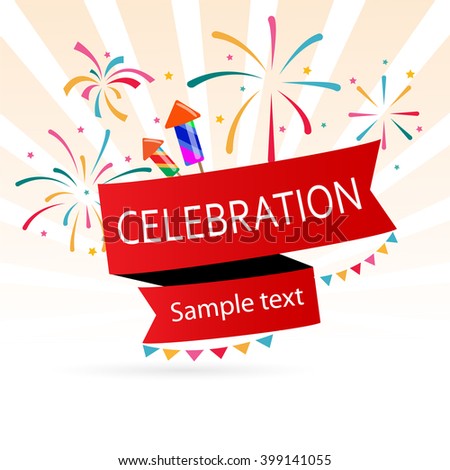 Vector illustration of the celebration design