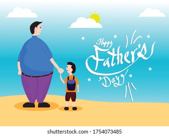 Vector Illustration for the celebration of Happy Father's Day.