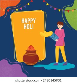 Vector Illustration for the celebration of Indian Festival Holi.