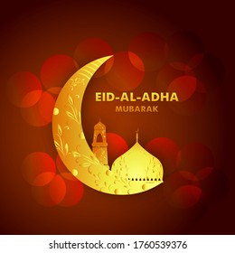 Vector Illustration for the celebration of Muslim Festival Eid-Al-Adha.