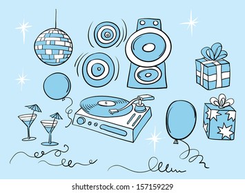 Vector illustration of celebration party background