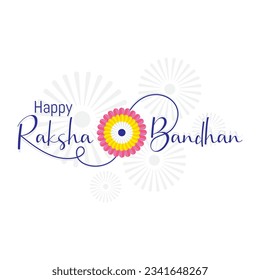 vector illustration of celebration poster for Indian festival of Raksha Bandhan.