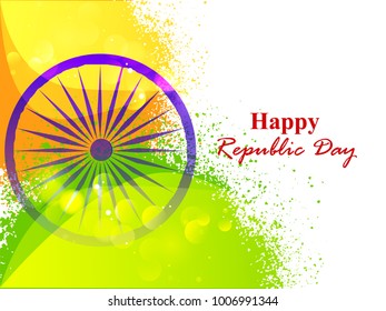 Vector Illustration for the celebration of Republic Day. 26 January.