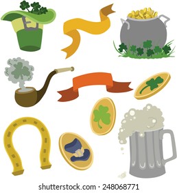 Vector illustration of a celebration of St. Patrick