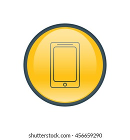 Vector illustration of cell phone icon