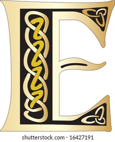 Vektorgrafik des keltischen Alphabets