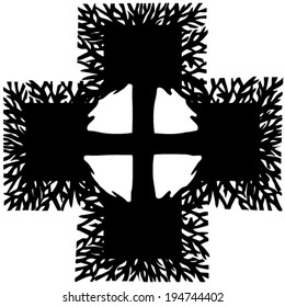 Vector illustration celtic cross, modern interpretation.