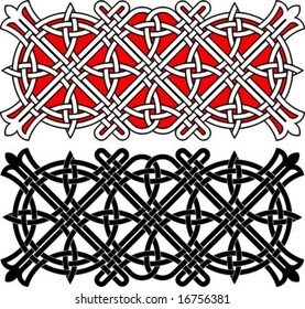 Vector illustration of celtic geometric ornament