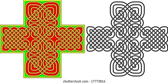 Vector illustration of celtic geometric ornament