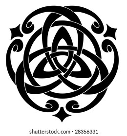 Vector Illustration of Celtic Knot Motif