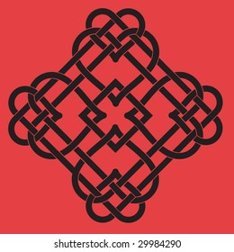 Vector Illustration of Celtic Knot Motif