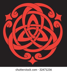Vector Illustration of Celtic Knot Motif