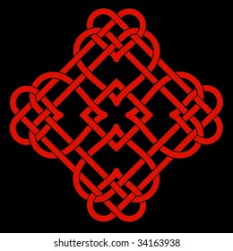 Vector Illustration of Celtic Knot Motif