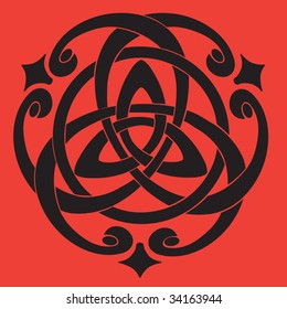 Vector Illustration of Celtic Knot Motif
