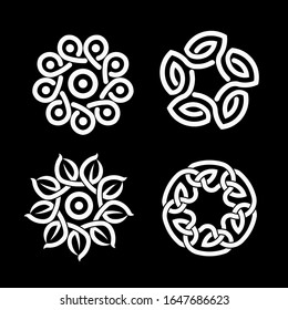 Vector Illustration of a Celtic knot - mystic, decorative symbol with intertwined engraved lines