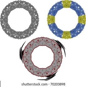 Vector illustration of celtic ornamental frame