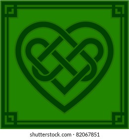 Vector illustration of a Celtic style knotted heart.