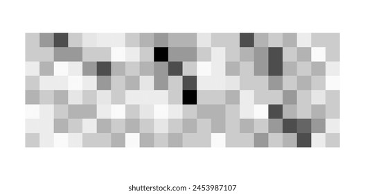 Ilustración vectorial de la barra de píxeles censurada sobre fondo blanco.