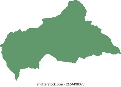 Mapa de la ilustración vectorial de la República Centroafricana