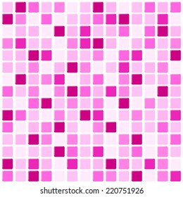 Vector illustration of ceramic mosaic background in swimming pool or kitchen