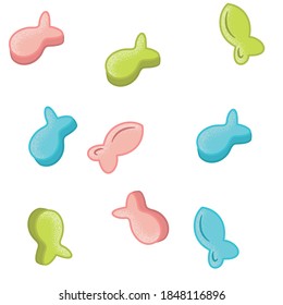 Vector illustration. Cereal n white background. Concept of healthy and wholesome breakfast.