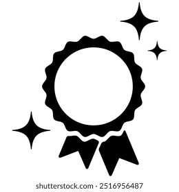 Ilustración vectorial de una insignia de certificado con una cinta, que simboliza la calidad, el logro y el éxito. Perfecto para premios, sellos de Aprobación, certificaciones comerciales o premios de competencia.
