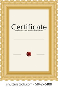 Icono de Ilustración vectorial del certificado