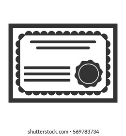 Vektorgrafik des Zertifikatsbildes auf Grau
