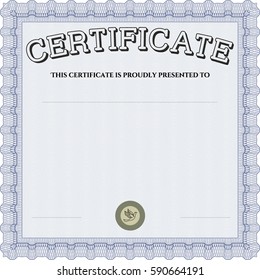 Vector Illustration of Certificate Icon in Gray 