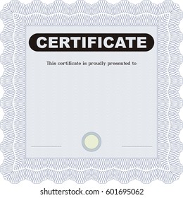 Vector  illustration of  Vector certificate icon in Gray
