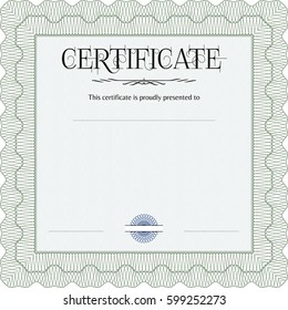 Vector illustration of Certificate. With quality background. Customization, Easy to edit and change colors.Excellent design. 
