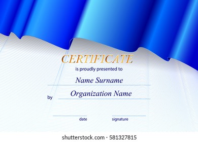 Vector illustration of  certificate template

