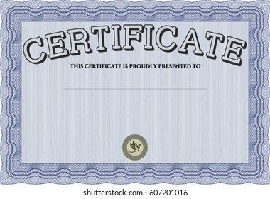 Vector Illustration of certificate template of achievement diploma vector illustration design completion
