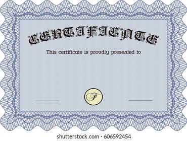 Ilustración vectorial de la plantilla de certificado eps10 jpg de título de logro diploma ilustración vectorial terminación de diseño
