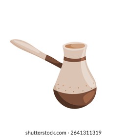 Vector illustration of cezve coffee pot