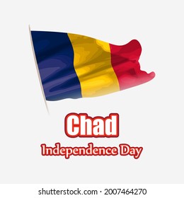 vector illustration for Chad independence day.