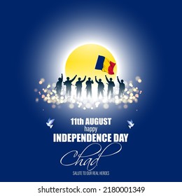 Ilustración de vectores para el Día de la Independencia de Chad