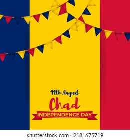 Ilustración de vectores para el Día de la Independencia de Chad