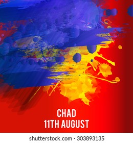 Vector illustration for Chad Independence Day.