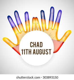 Vector illustration for Chad Independence Day.