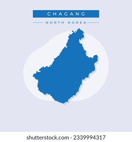 Vektorgrafik-Vektorgrafik von Chagang Karte Nordkorea