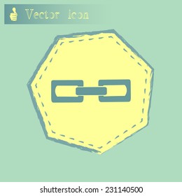 Vector illustration of a chain link 