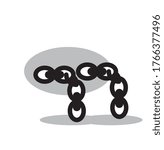 vector illustration of chain modern icon