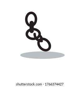 vector illustration of chain modern icon