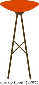 Ilustración vectorial de una silla