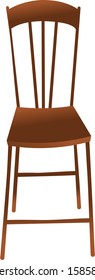 Ilustración vectorial de una silla