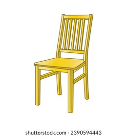 vector illustration of a chair can be used for children's picture books and stickers